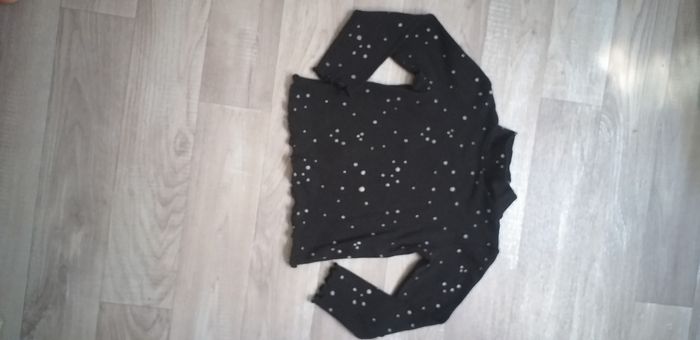 T t-shirt kiabi noir filles 3 ans - photo numéro 2