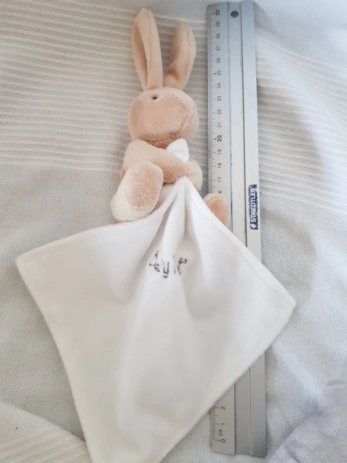 Doudou mouchoir lapin Babynat - photo numéro 2