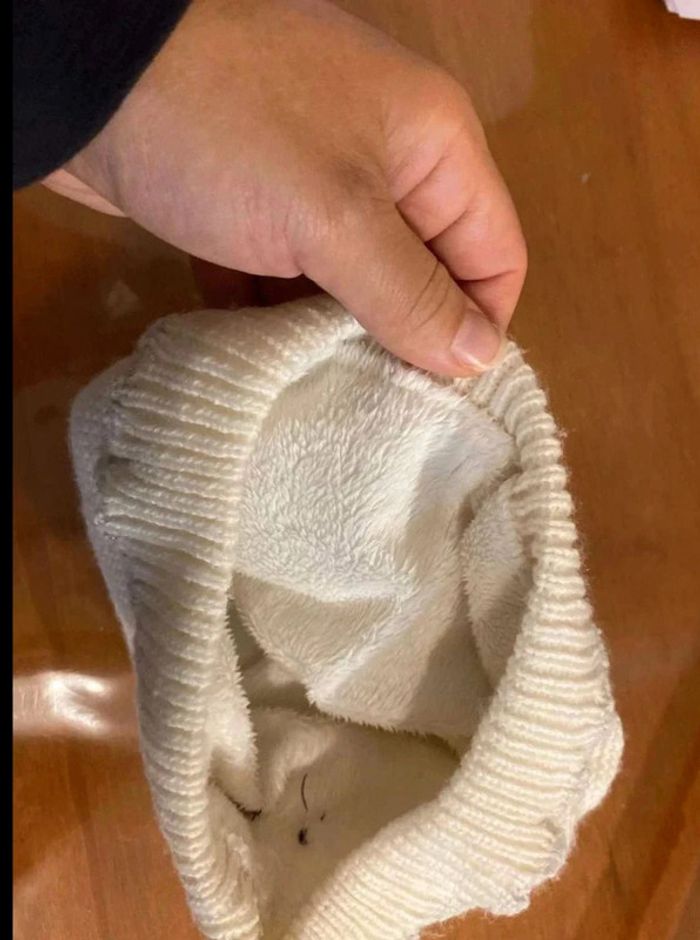 Bonnet écru bébé avec pompon – Sergent-Major - photo numéro 4