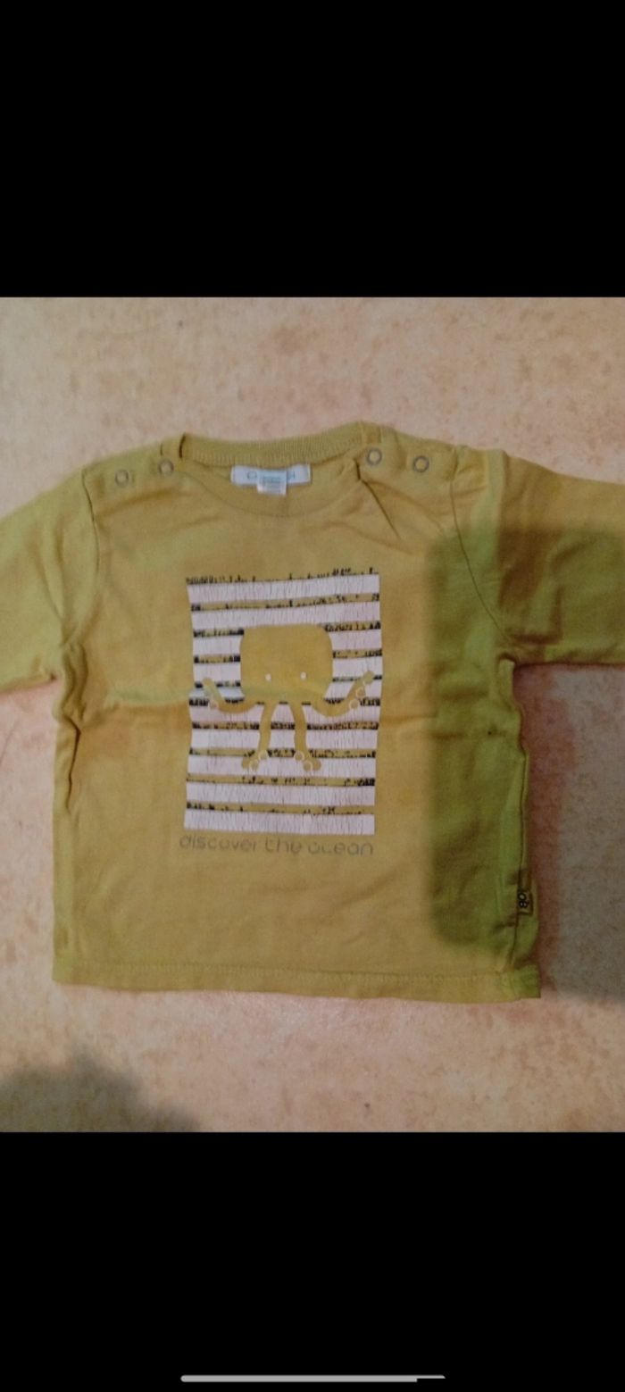 Lot 3 hauche manche longue taille 6 mois - photo numéro 2