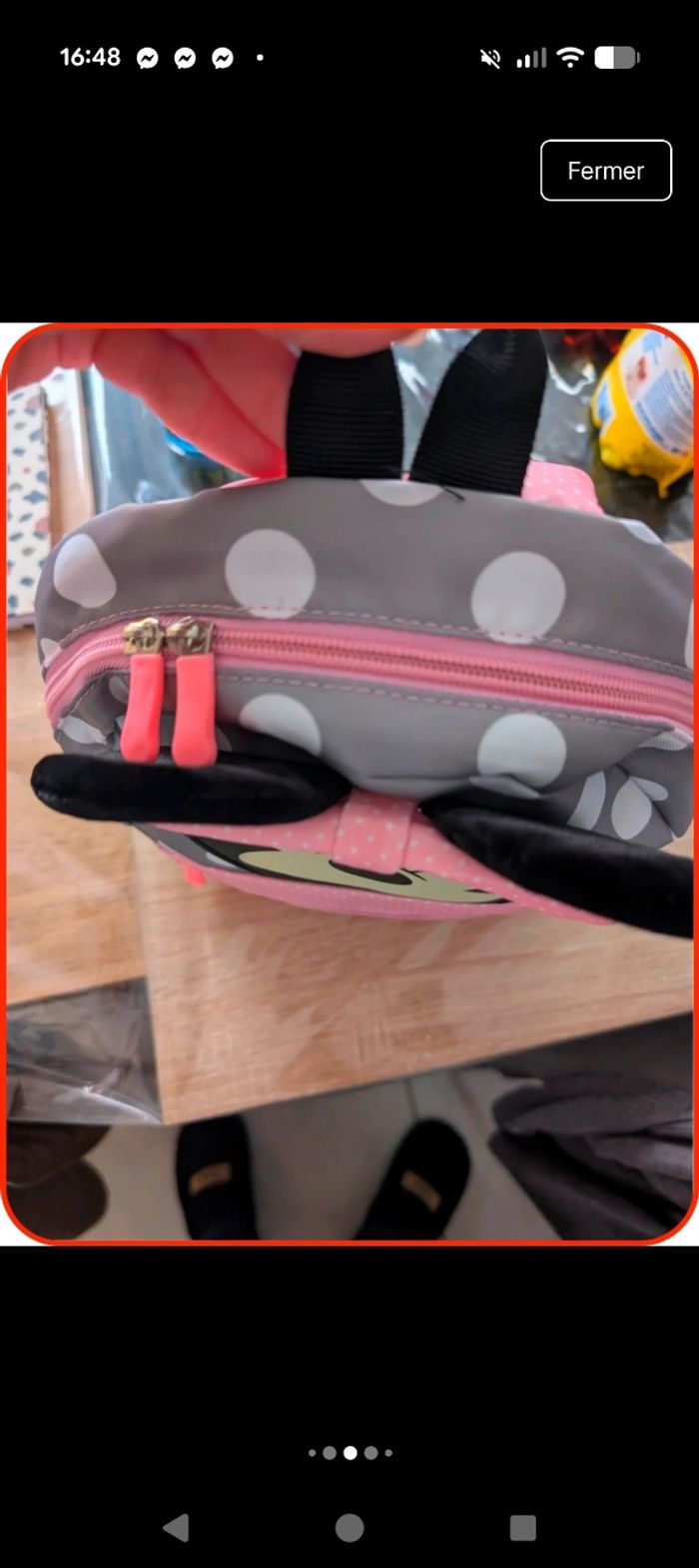 Petit sac à dos Minnie Mouse Disney neuf - photo numéro 4