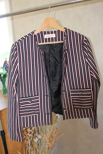 🥼 Veste à rayures verticales, Camaieu 📌