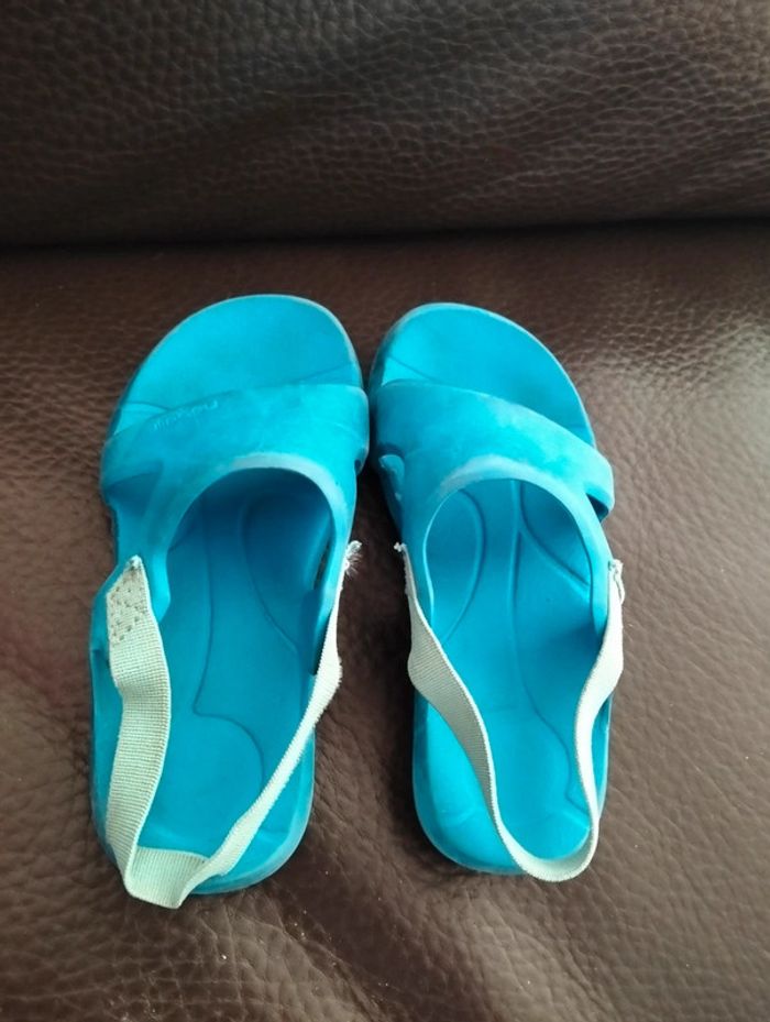 Sandales Nabaiji turquoises 24/25 - photo numéro 2