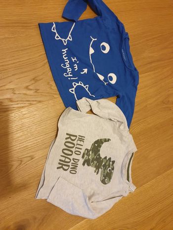 Lot de 2 t-shirts manche longue 80 cm