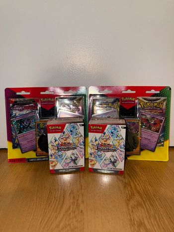 Lot Pokémon Bundle Ev8.5 Évolution prismatique + Tripack