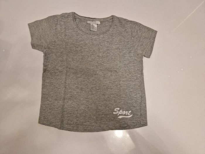 Tee shirt manche courte gris