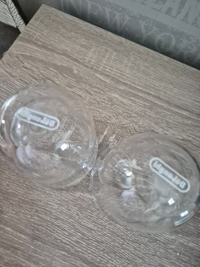 Delonghi Lot de deux verres double paroi  cappuccino - photo numéro 2