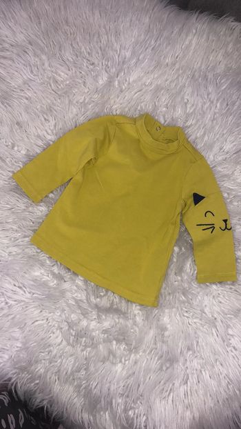 T shirt jaune 6 mois