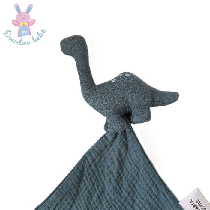 Doudou plat Dinosaure lange vert foncé OSTARIA - photo numéro 2