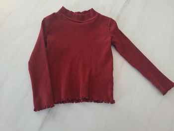 pull côtelé bordeaux - KIABI - 4 ans
