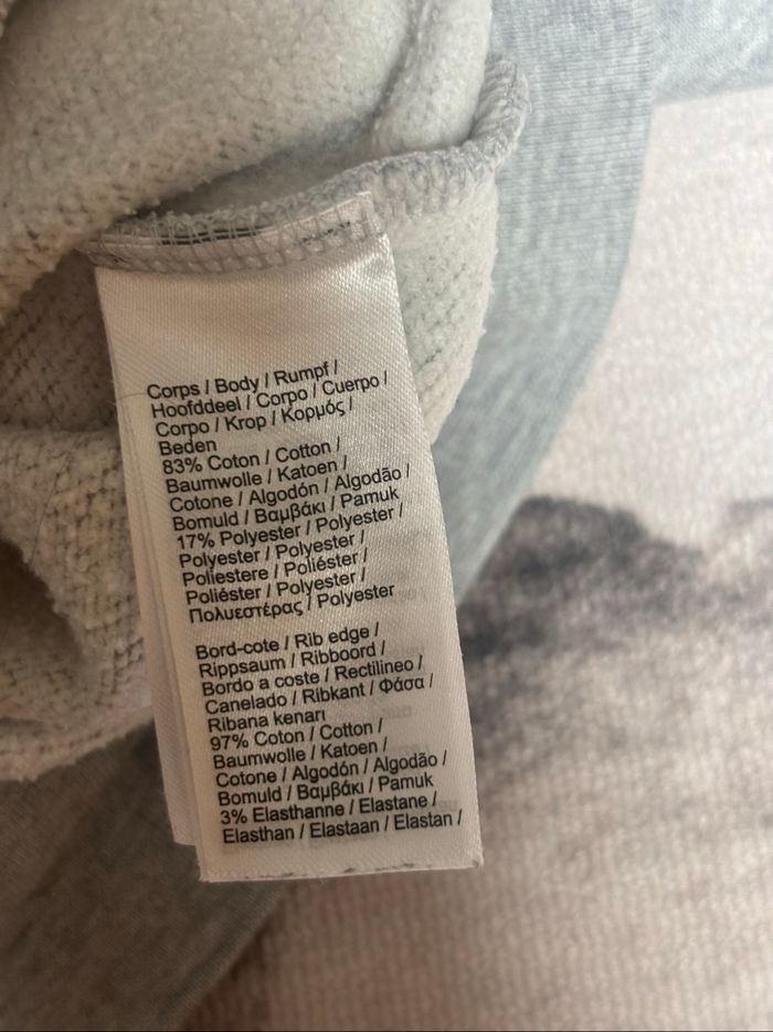 Sweat à capuche Lacoste gris taille S - photo numéro 7