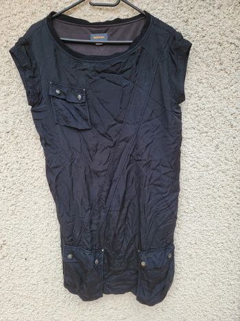 Tunique longue robe diesel noir gothique esprit