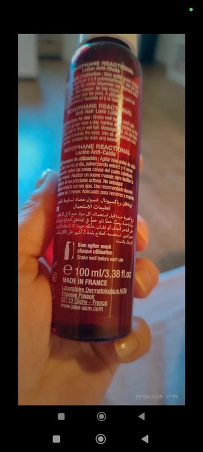 ACM Laboratoire Dermatologique
Lot Novophane Traitement Anti-Chute Shampooing + Lotion - photo numéro 6
