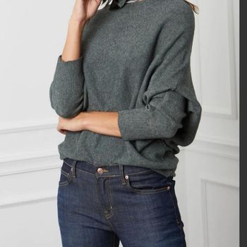 Pull à cachemire très doux kaki SO CACHEMIRE