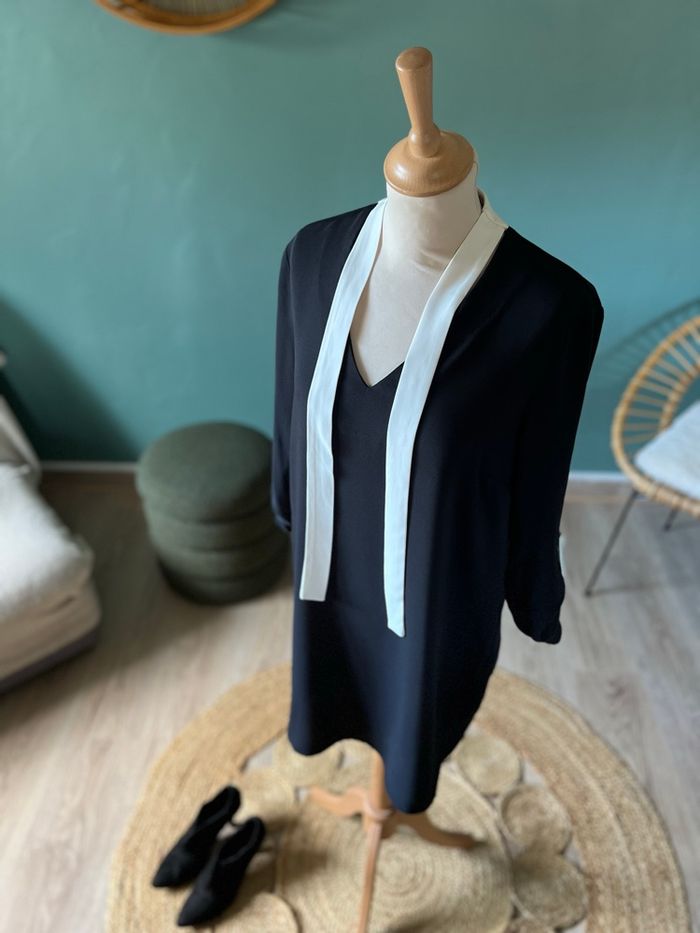 🖤 Robe Tunique Noire Zara Basic – Taille S - photo numéro 5