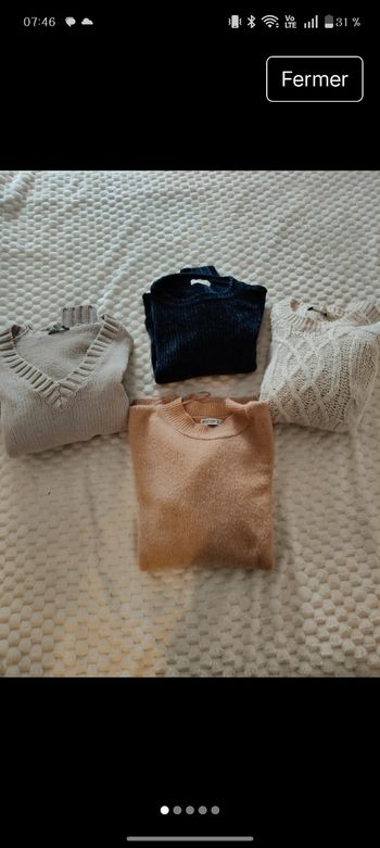 Lot 4 pulls très bon état taille L/Xl