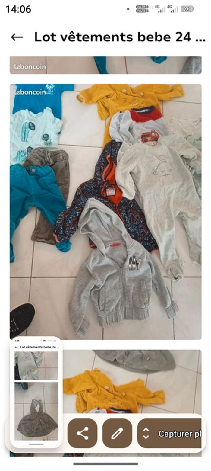 Lot vêtements enfants 2 ans - photo numéro 2