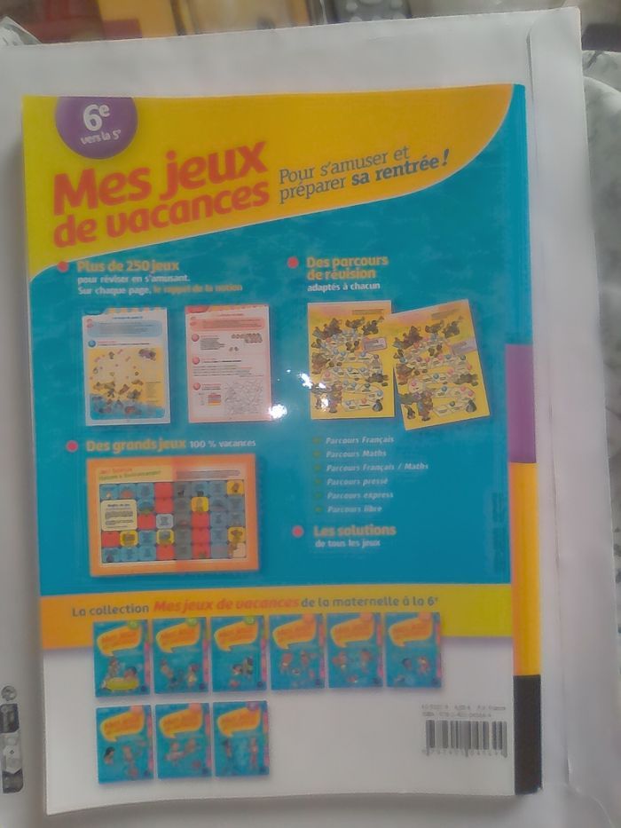 Mes jeux de vacances. 6 e vers la 5 e - photo numéro 2