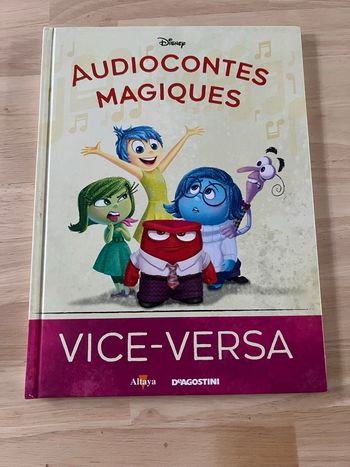 Livre Disney Audiocontes Magiques n°33 – Vice-Versa – Bon État (Sans Figurines)