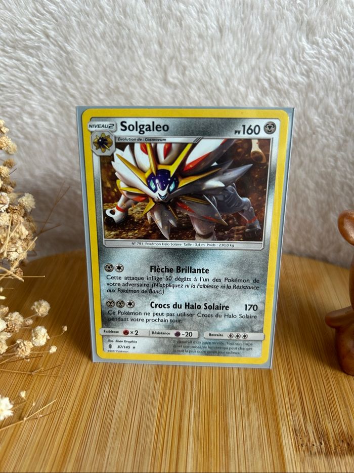 Carte Pokémon Solgaleo 085/147 – Ombres Ardentes (2017) - photo numéro 2