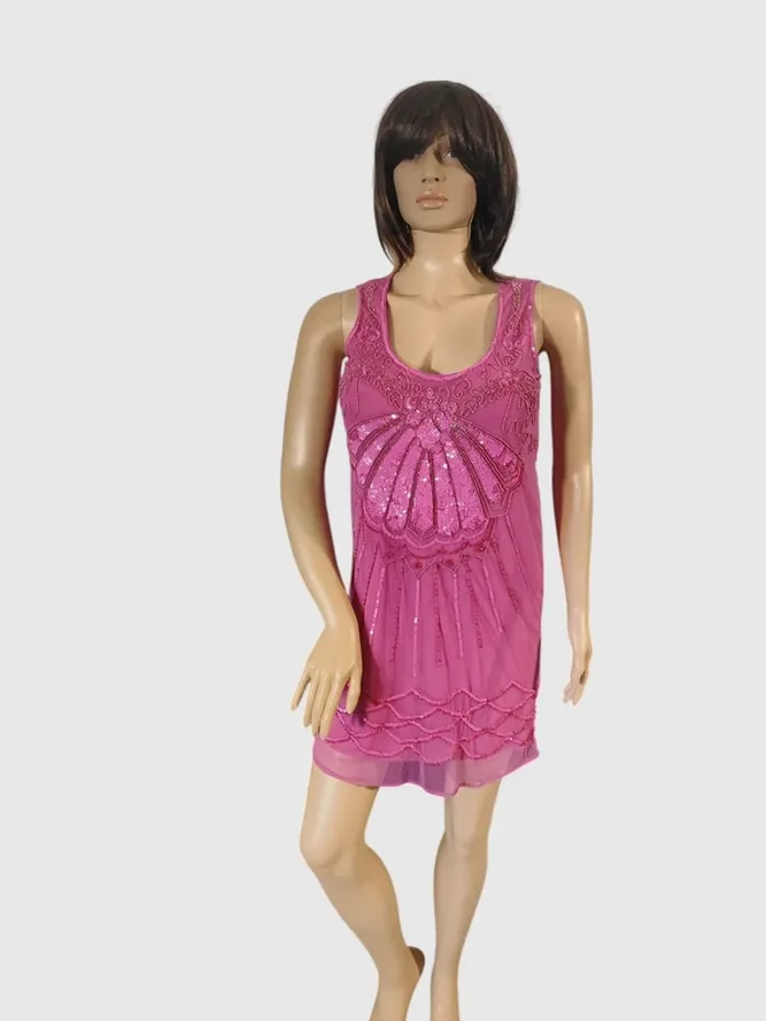 Robe Morgan Rose, Taille 42 - Détails Sequins Bohème Chic ! - photo numéro 2