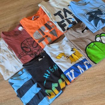 Lot de 9 t-shirts manches courtes - Garçon - 5 ans (110-116cm)