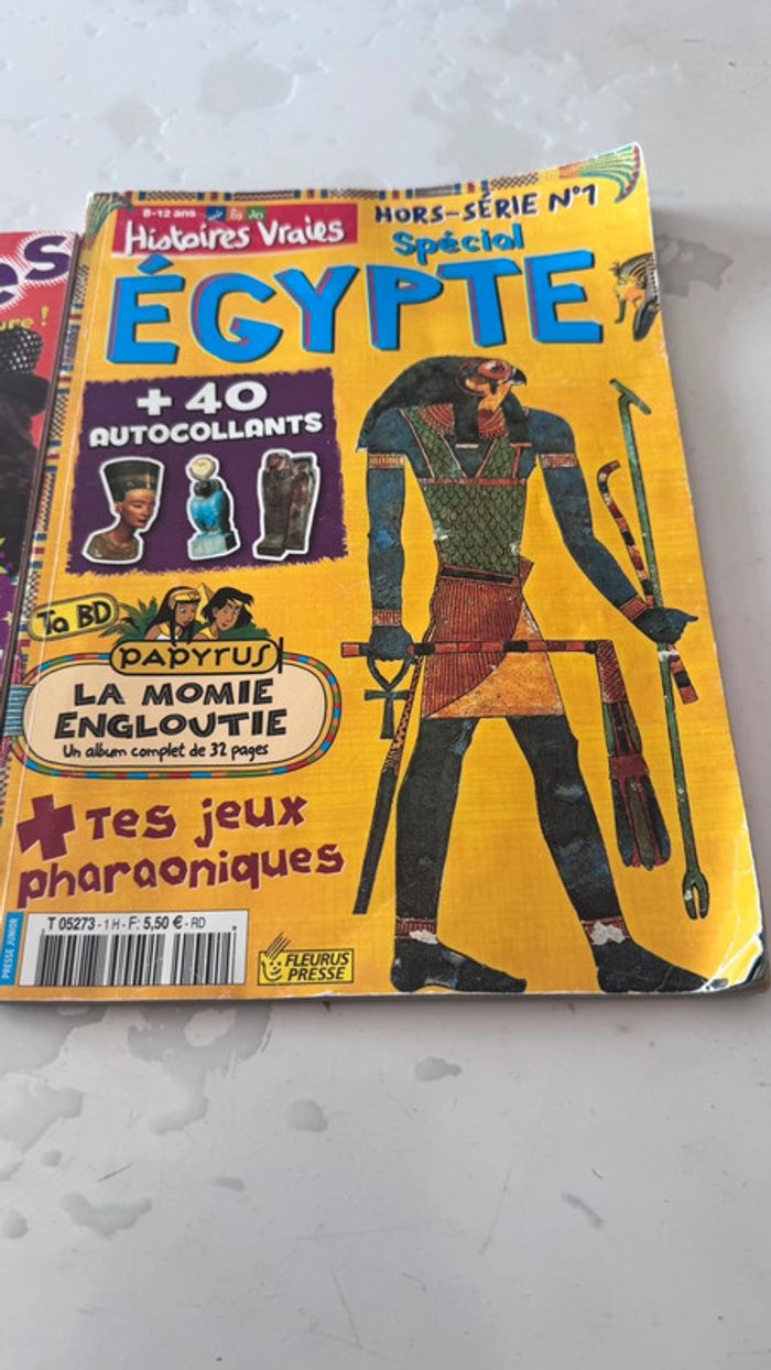 Lot de 2 magazines jeunesse - Les P’tites Sorcières + “Histoires Vraies - Spécial Égypte” - photo numéro 3