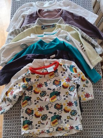 Lot techerts manches longues garçon 3mois