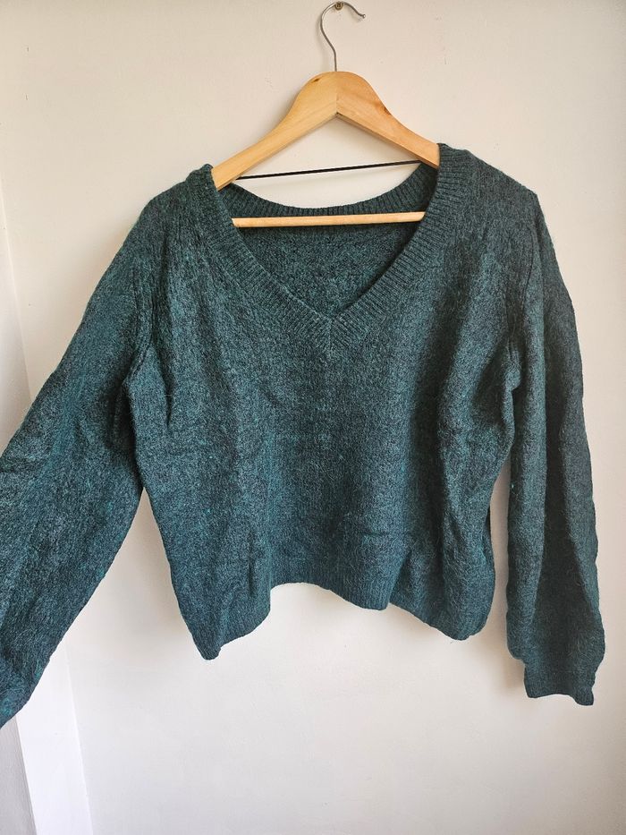 Joli pull Vila vert sapin taille L