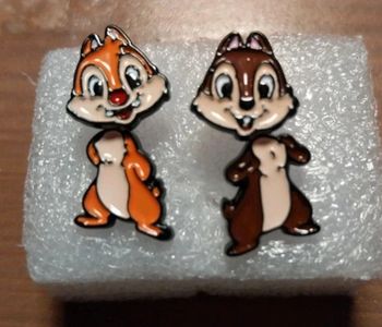 Boucles d'oreilles disney tic et tac