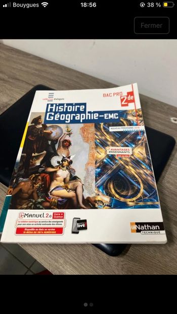 Histoire Géographie EMC Bac Pro 2de