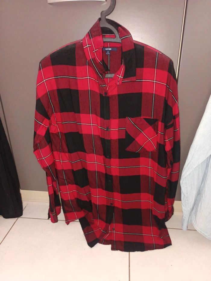 Chemise carreaux rouge