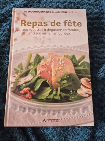 Livre  recette titre Repas de fetes