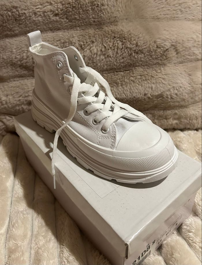 Baskets blanches montantes - photo numéro 4