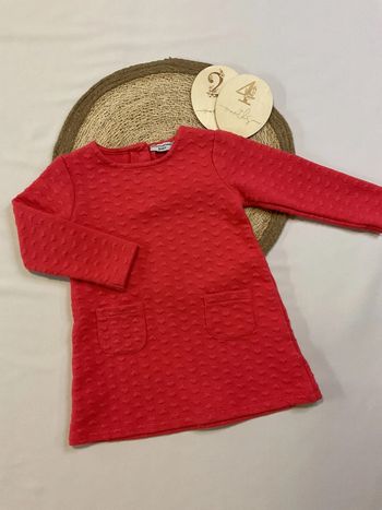 Robe fille cœur manche longue