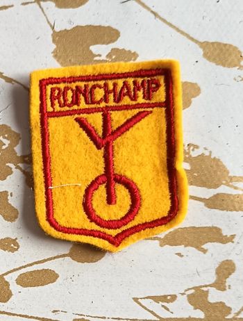 Écusson / blason à coudre ville de Ronchamp