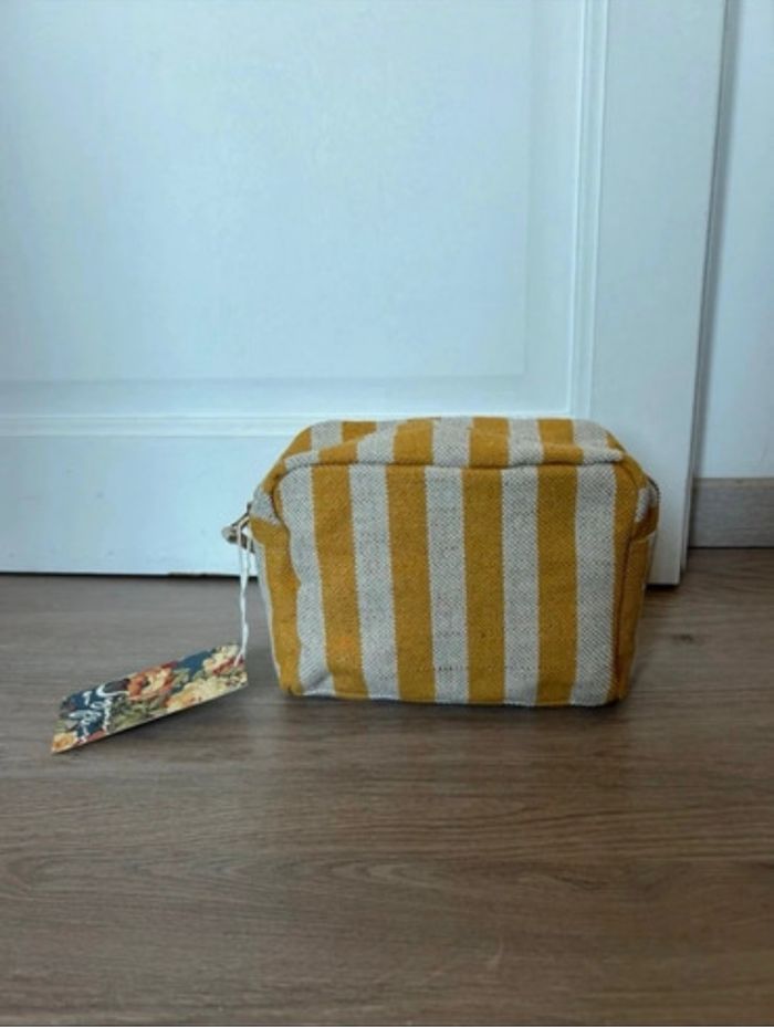 Trousse / Pochette Sezane Jute Rayée - photo numéro 2