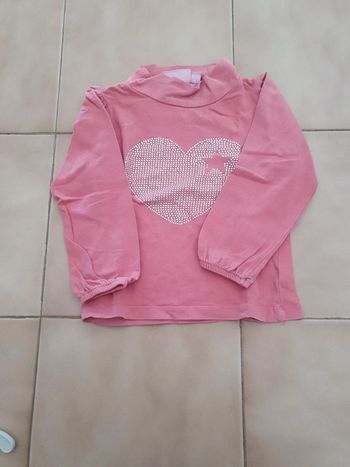 Tee-shirt a manche longue et col haut 4 ans NKY