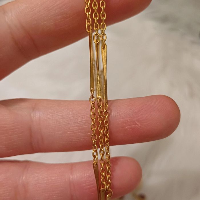 Sautoir 3 ranger goldette New York - photo numéro 10