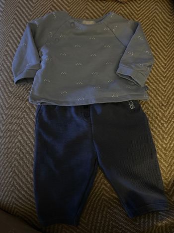 Ensemble confort Obaibi 6 mois bleu