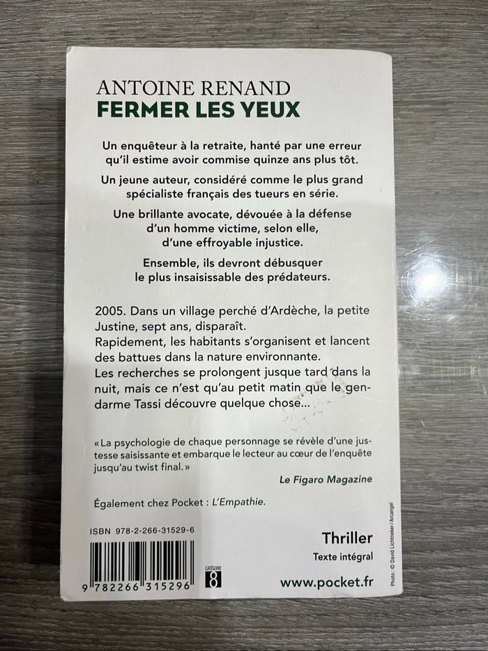 Antoine Renand. Fermer les yeux - photo numéro 2