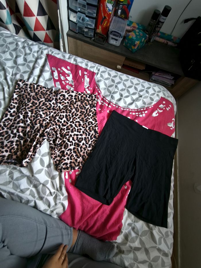 Lot de 2 short cycliste