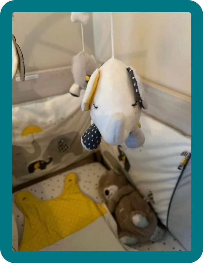 Mobile éveil musical pour lit bébé collection Babyfan - Sauthon - photo numéro 4