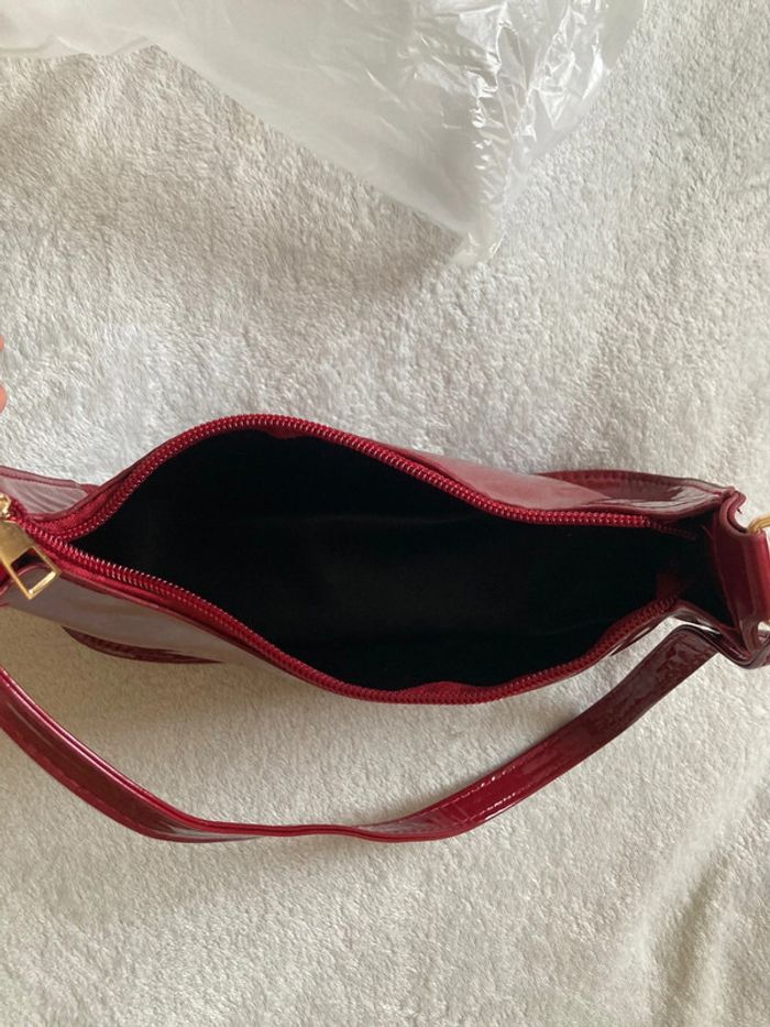 Sac à main bourgogne - photo numéro 4