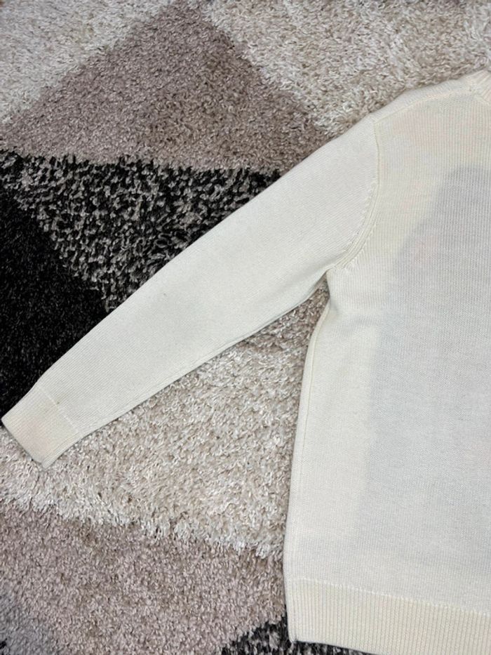 Pull en maille Knit sweat palace bulldog blanc taille S - photo numéro 10