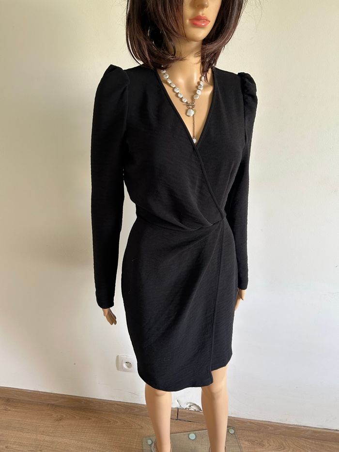 Robe noire à manches longues Morgan taille 34 comme neuve - photo numéro 2