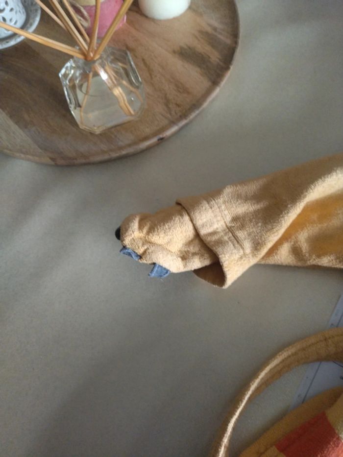 Peignoir tigre abricot enfant - photo numéro 2