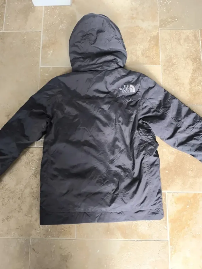 Manteau doudoune chaud épais gris The North Face taille S excellent état HyVent - photo numéro 16