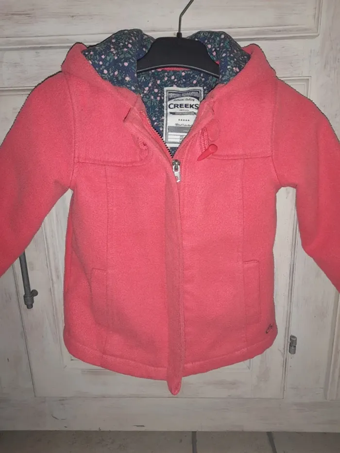 Manteau pêche 🍑 3 ans
