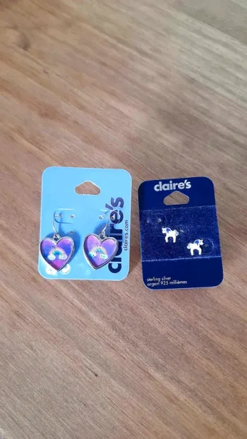 Lot boucles d'oreilles Claire's